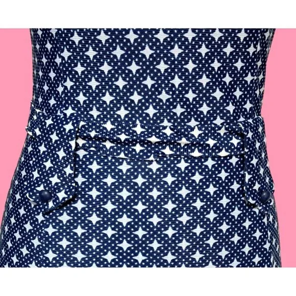 Vintage Outfit Blouse Top Pants Womens XS S Peter Pan Collar Button Accents 1960 - Picture 7 of 13